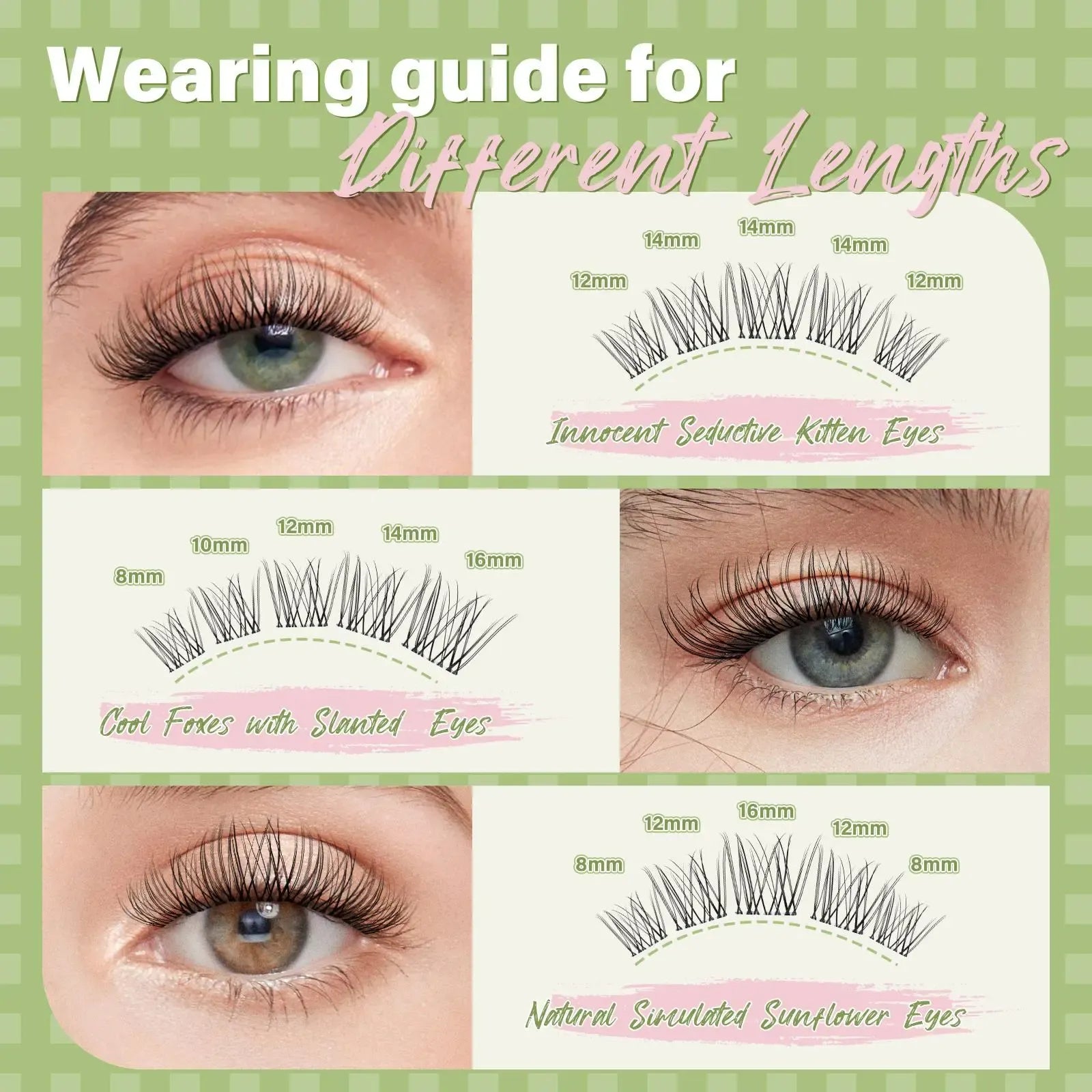 KEYYOU Venus Naiad DIY Lashes Clusters Invisible Band Natural Soft Waterproof Lash Extension Easy to Apply at Home Cosmetic Makeup Volume False Eyelashes  #DealsForYouDays