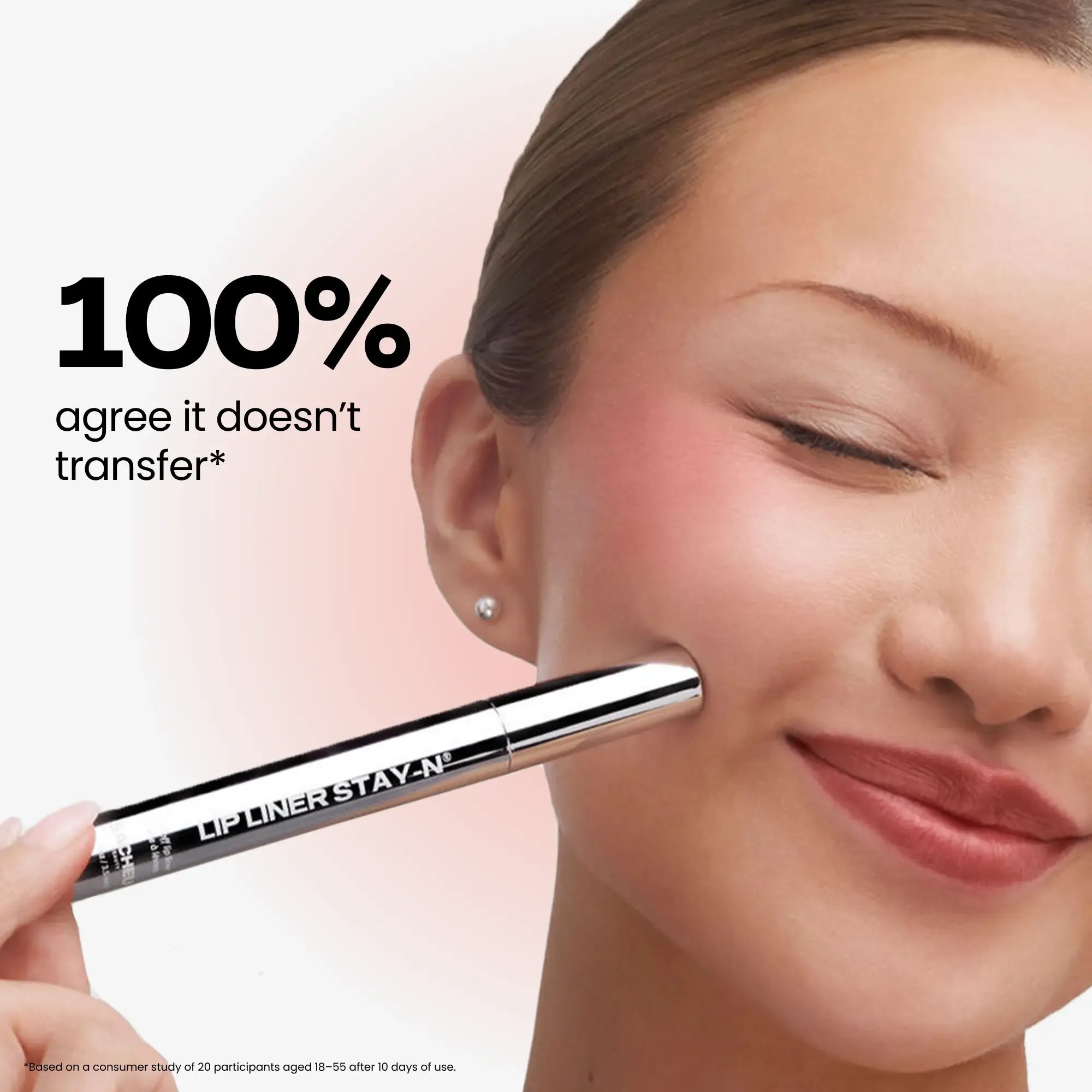 sacheu Lip Liner STAY-N - Peel-Off Lip Liner Stain - All Day & Night Lipliner with Hyaluronic Acid & Vitamin E - Long Lasting Formula - 0.12 fl oz / 3.5 ml