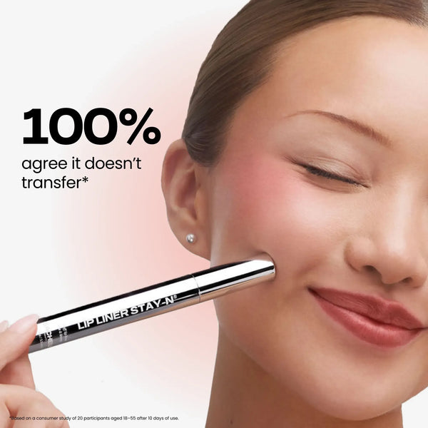 sacheu Lip Liner STAY-N - Peel-Off Lip Liner Stain - All Day & Night Lipliner with Hyaluronic Acid & Vitamin E - Long Lasting Formula - 0.12 fl oz / 3.5 ml