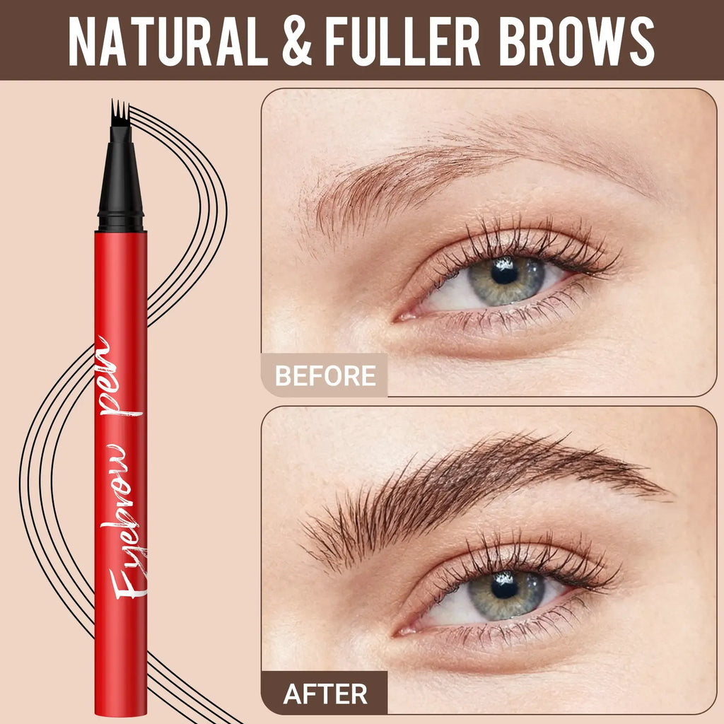 Vevivia Beauty 2-Pack Eyebrow Pens – Best Value Brow Pen Set, 4-Tip Natural Hair-Like Strokes, All-Day Wear