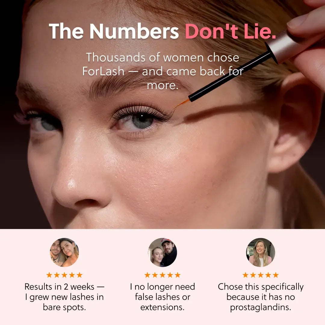 FORCHICS Eyelash Enhancing Serum with Powerful Peptides & Plant Botanicals for Thinning Lashes 3ML Makeup Cosmetic
