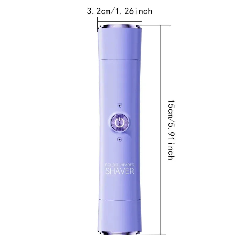 2-in-1 Electric Hair Removal Kit, USB-Rechargeable Bikini Shaver for Women, Bikini Line & Underarm Hair Remover, Ideal Gift for Her