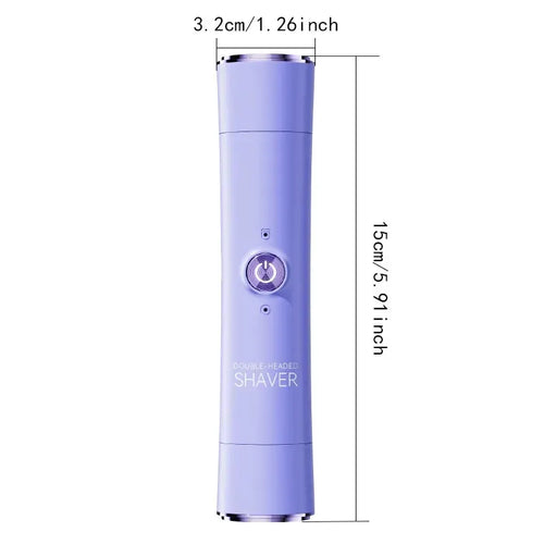 2-in-1 Electric Hair Removal Kit, USB-Rechargeable Bikini Shaver for Women, Bikini Line & Underarm Hair Remover, Ideal Gift for Her