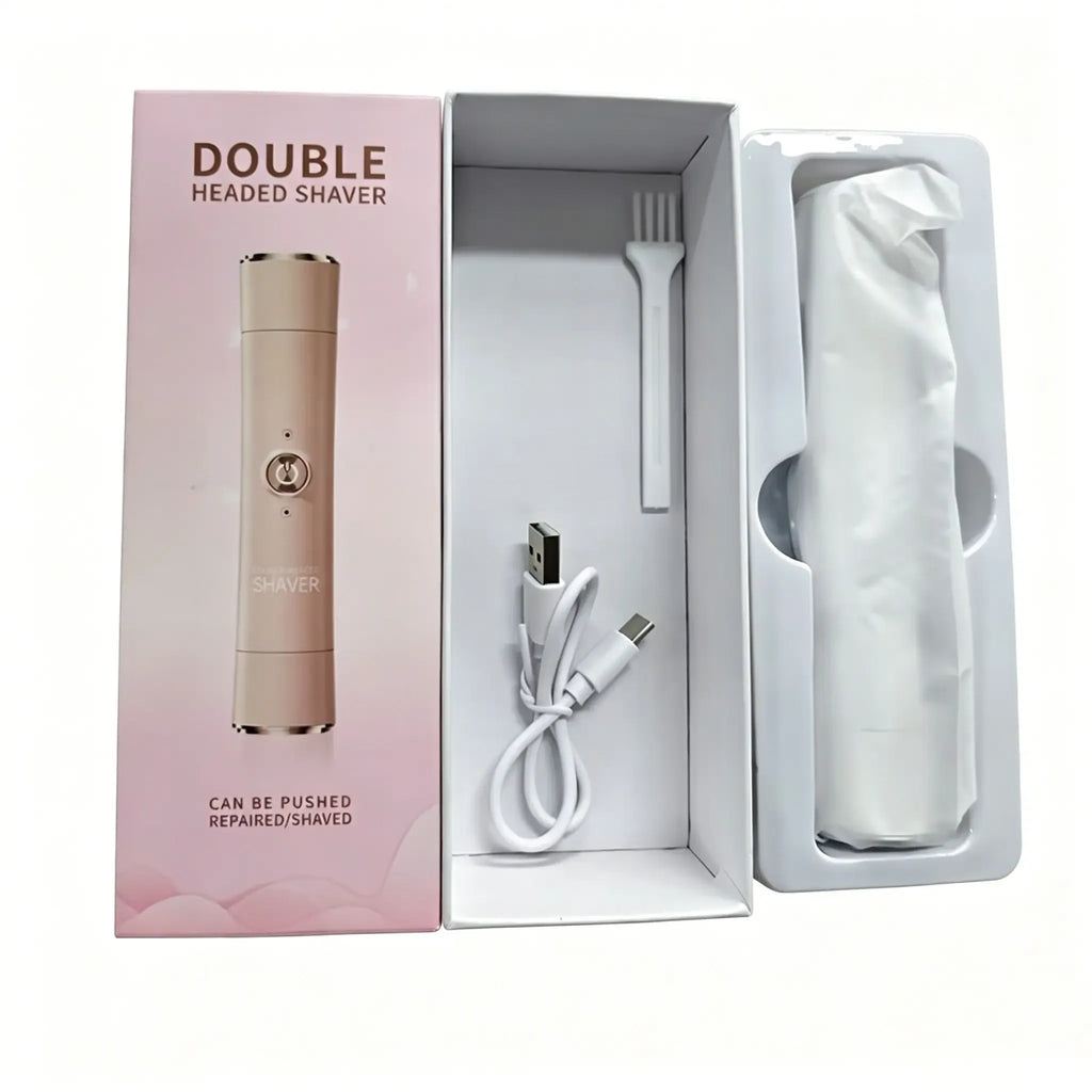 2-in-1 Electric Hair Removal Kit, USB-Rechargeable Bikini Shaver for Women, Bikini Line & Underarm Hair Remover, Ideal Gift for Her