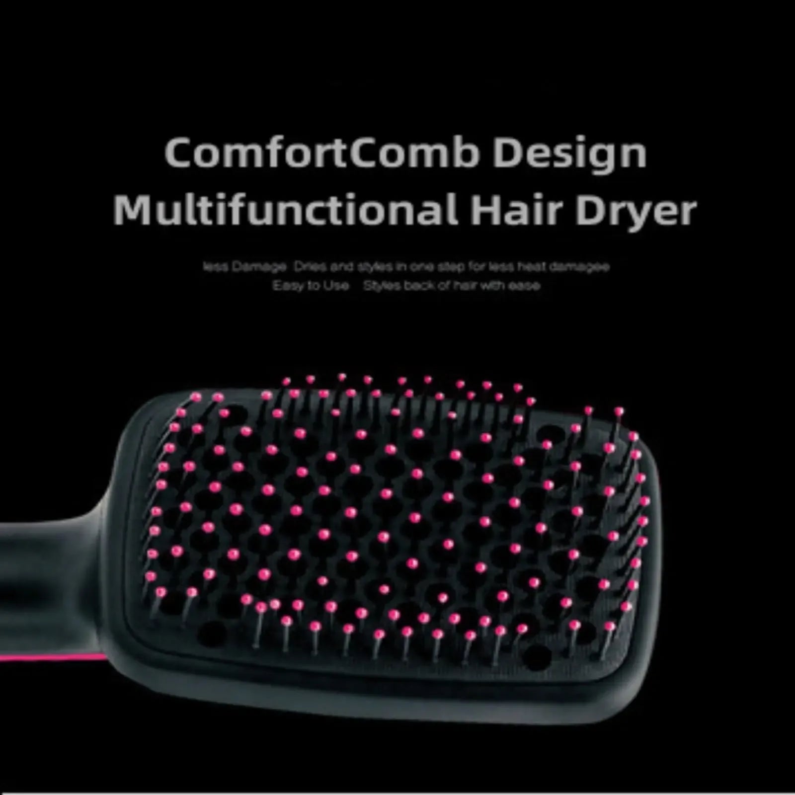 2 in 1 Comfort Comb Design Multifunctional Hair Dryer, Fast Drying Hair Styling Tool, Hairdressing Comb Hot Air Brush, Trending Products, Makeup Products, Back To School, Hair Straightener Comb