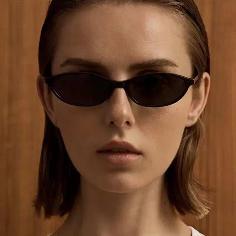 〖Summer Vibes〗3 PCS Retro Oval Sunglasses for Women Chic Cat Eye 90s Sunnies Lightweight Narrow Shades Trendy UV Protection Sunglasses Vintage Rich Girl Sunglasses Women Sunglasseswomen summerwins