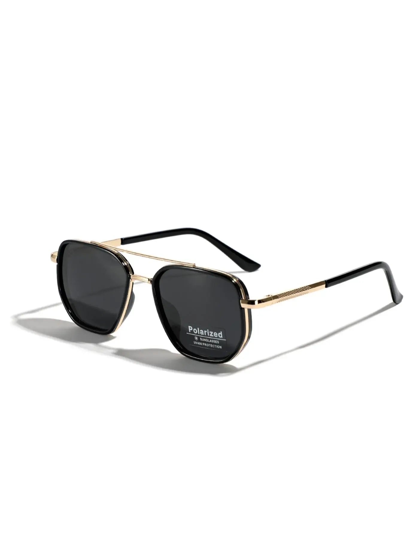Summer 2025 Simple Polarized Shades Sunglasses For Everyday Use, Summer Geometric Frame Double Beam Fashion Sunglasses, Travel Accessories, Trendy Casual Sunglasses, National Day Offers