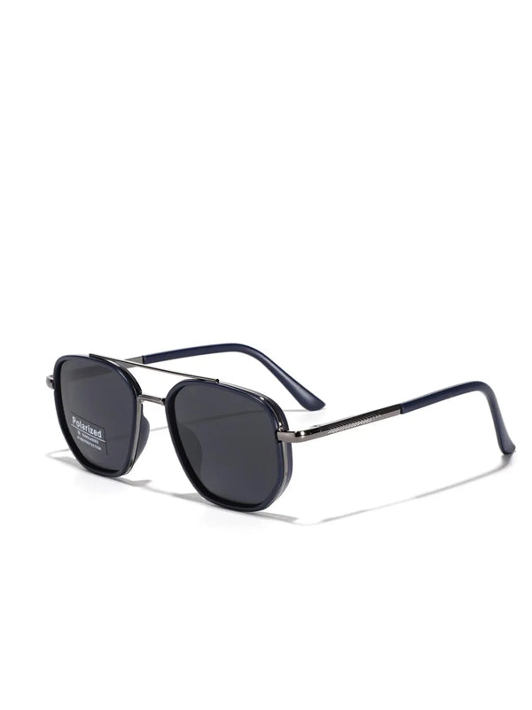 Summer 2025 Simple Polarized Shades Sunglasses For Everyday Use, Summer Geometric Frame Double Beam Fashion Sunglasses, Travel Accessories, Trendy Casual Sunglasses, National Day Offers