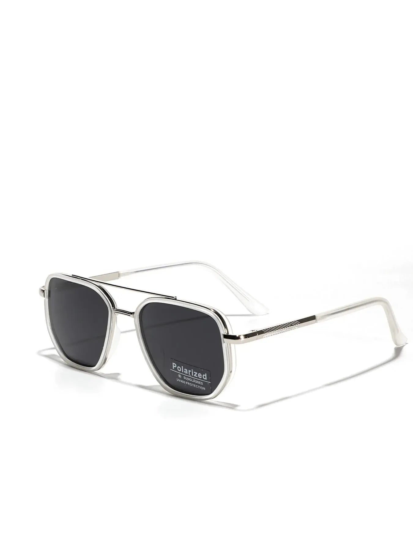 Summer 2025 Simple Polarized Shades Sunglasses For Everyday Use, Summer Geometric Frame Double Beam Fashion Sunglasses, Travel Accessories, Trendy Casual Sunglasses, National Day Offers