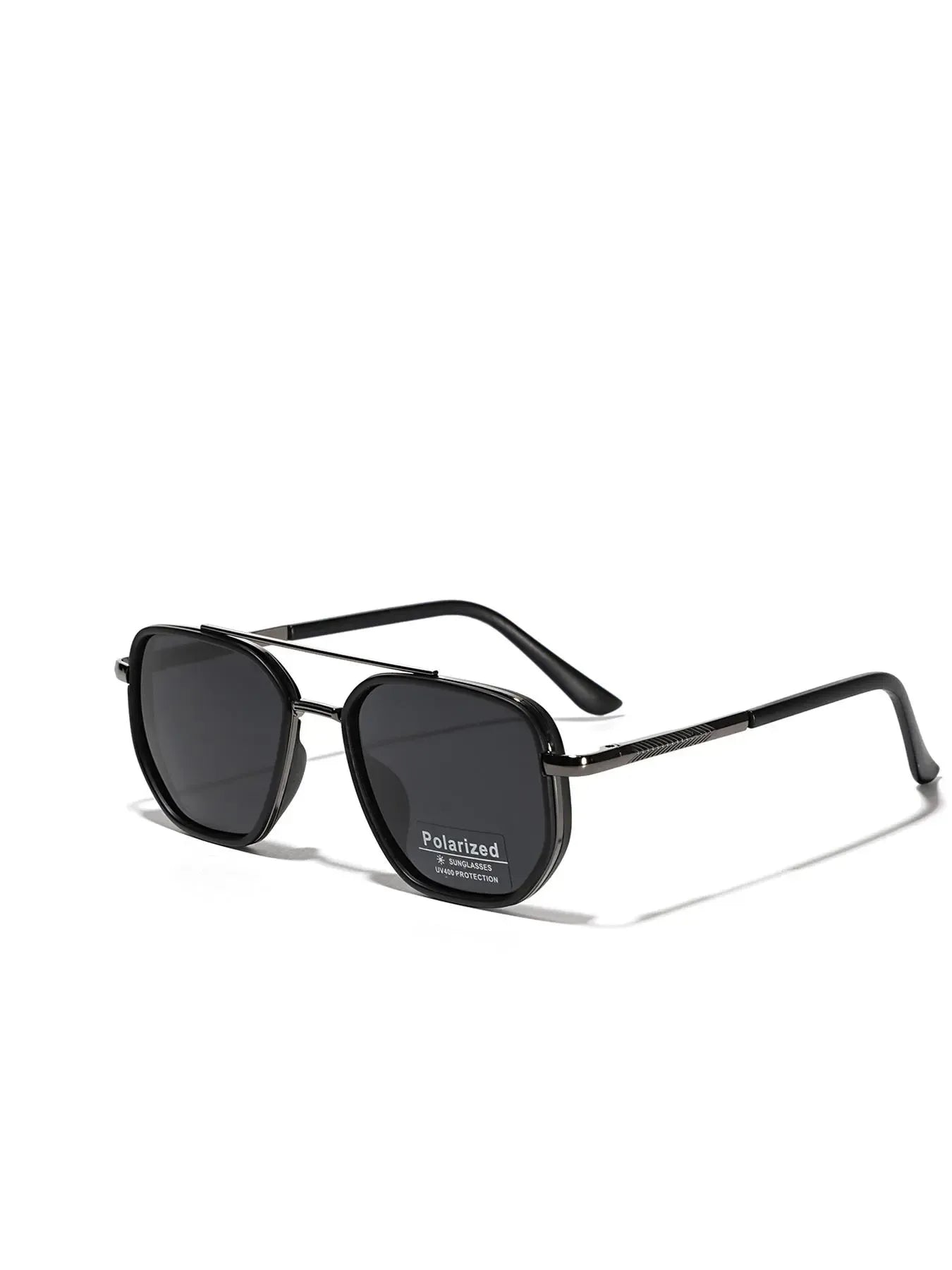 Summer 2025 Simple Polarized Shades Sunglasses For Everyday Use, Summer Geometric Frame Double Beam Fashion Sunglasses, Travel Accessories, Trendy Casual Sunglasses, National Day Offers
