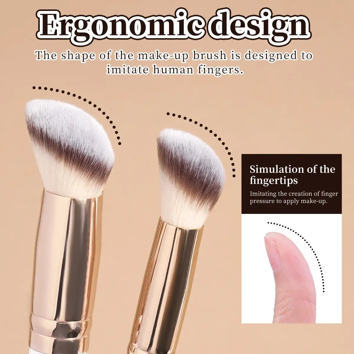 MAANGE 5pcs Professional Makeup Brush Set, Brush Combo, Includes Powder Brush, Blush Brush, Contour Brush, Makeup Blending Brush, Concealer Brush & Highlight Brush, Cosmetic Accessory for Beauty Routine, Gift for Women & Girls