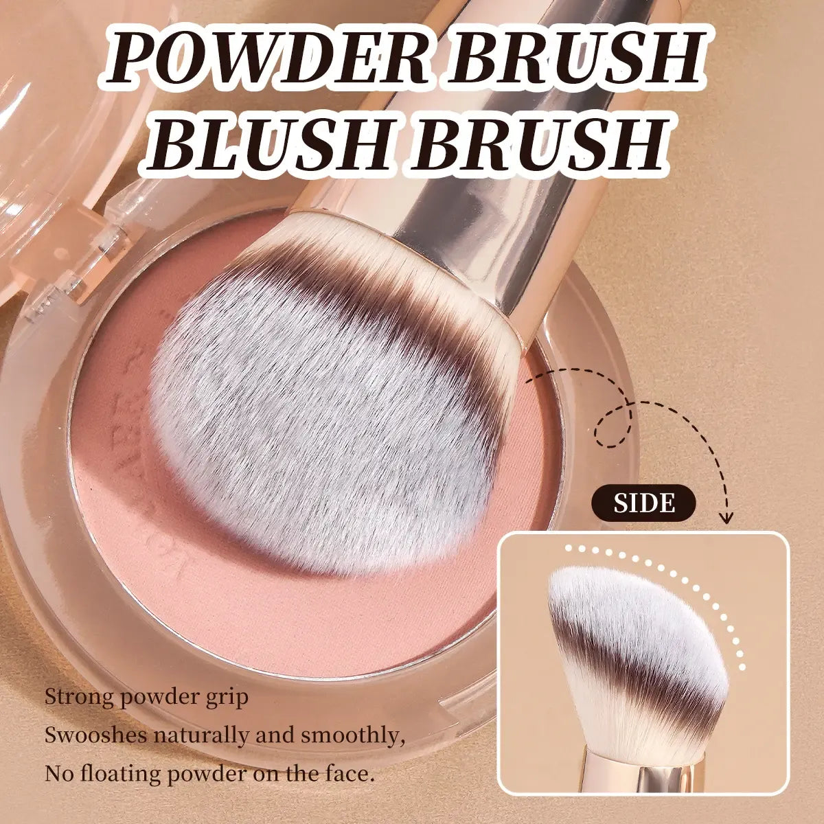 MAANGE 5pcs Professional Makeup Brush Set, Brush Combo, Includes Powder Brush, Blush Brush, Contour Brush, Makeup Blending Brush, Concealer Brush & Highlight Brush, Cosmetic Accessory for Beauty Routine, Gift for Women & Girls