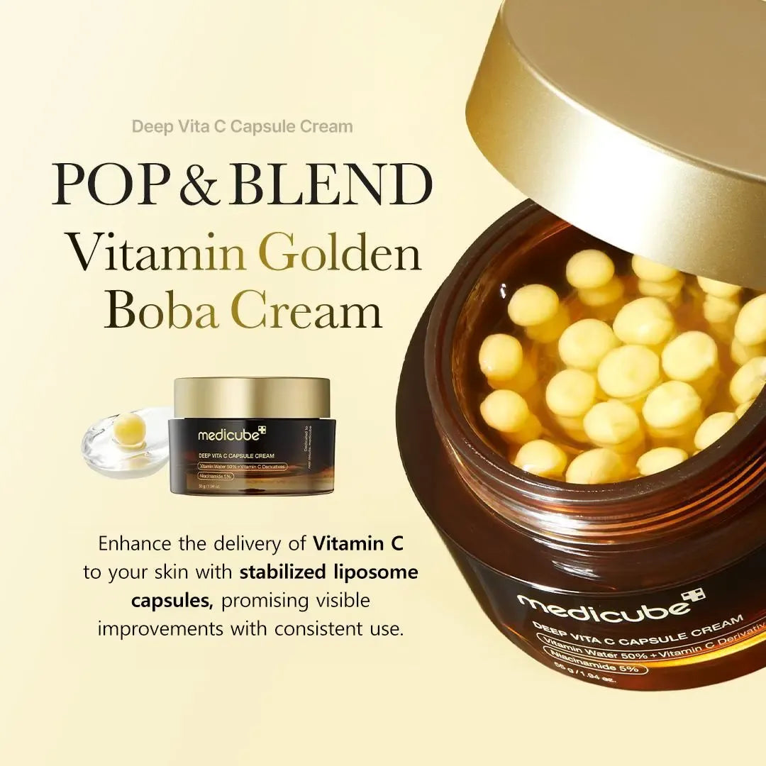[medicube] Mix & Match Boba Cream Set | Tiktok Viral Capsule Creams for Uneven Skin Tone, Glow Hydration, Korean Skincare, K-beauty Skin Repair