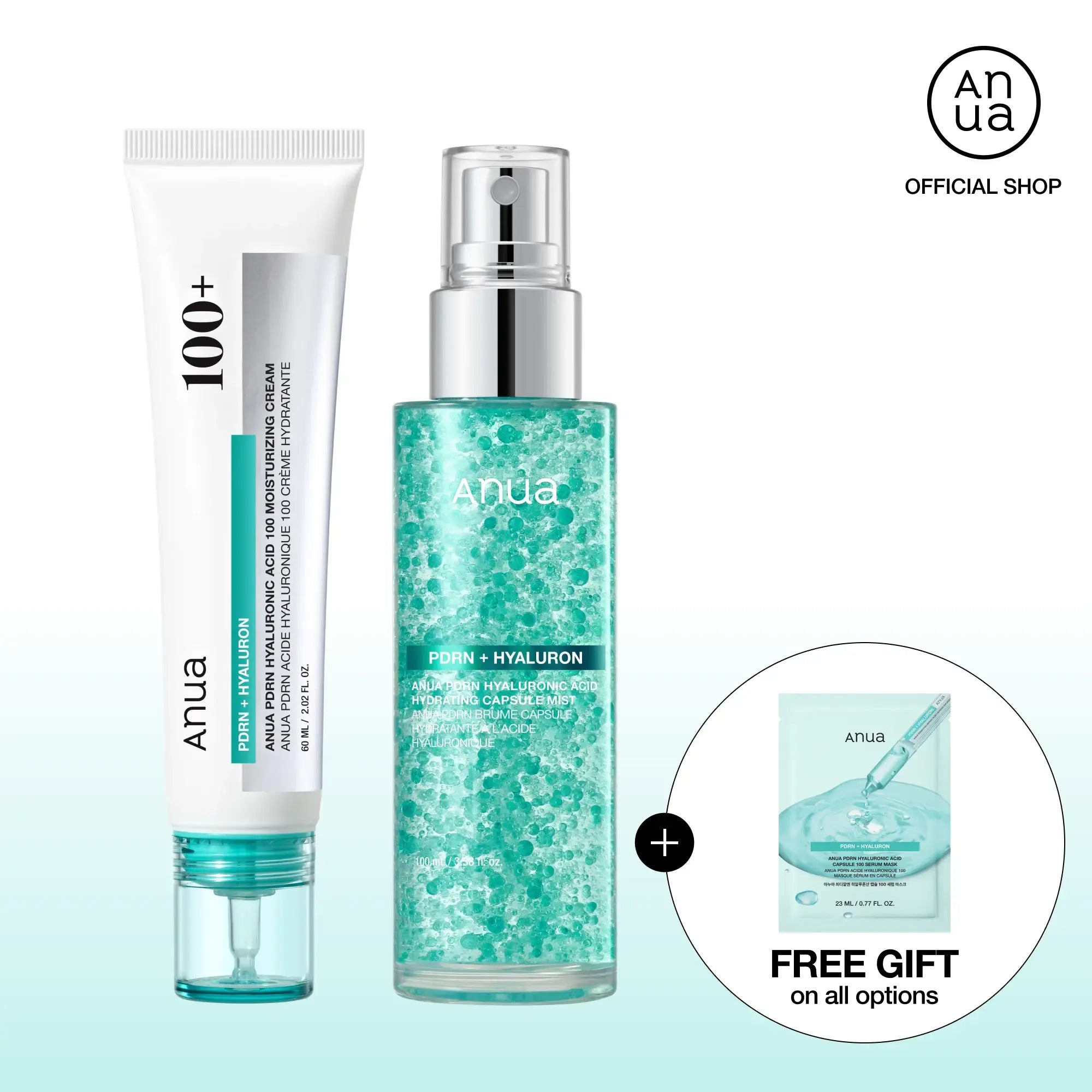 [Anua] PDRN Dewy Glow Essential Duo & Trio Set  | For Plumper and Youthful-Looking Skin, Collagen Care | PDRN Cream, PDRN Collagen Facial Serum Spray, Lip Balm for Lifting & Firming Skin Care, Rejuvenating skin, Korean Skincare