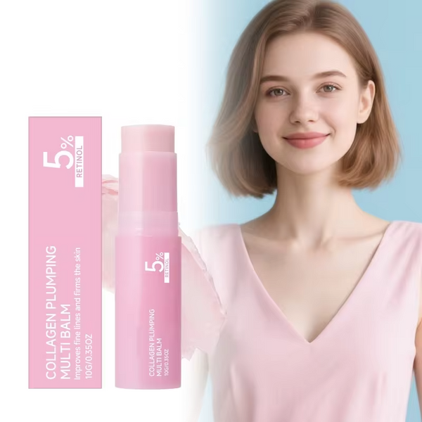 Collagen Plumping Multi Balm 5% Retinol Firming Lifting Fade Fine Lines Hydrating Glowing Increase Elasticity Wrinkle Balm Stick