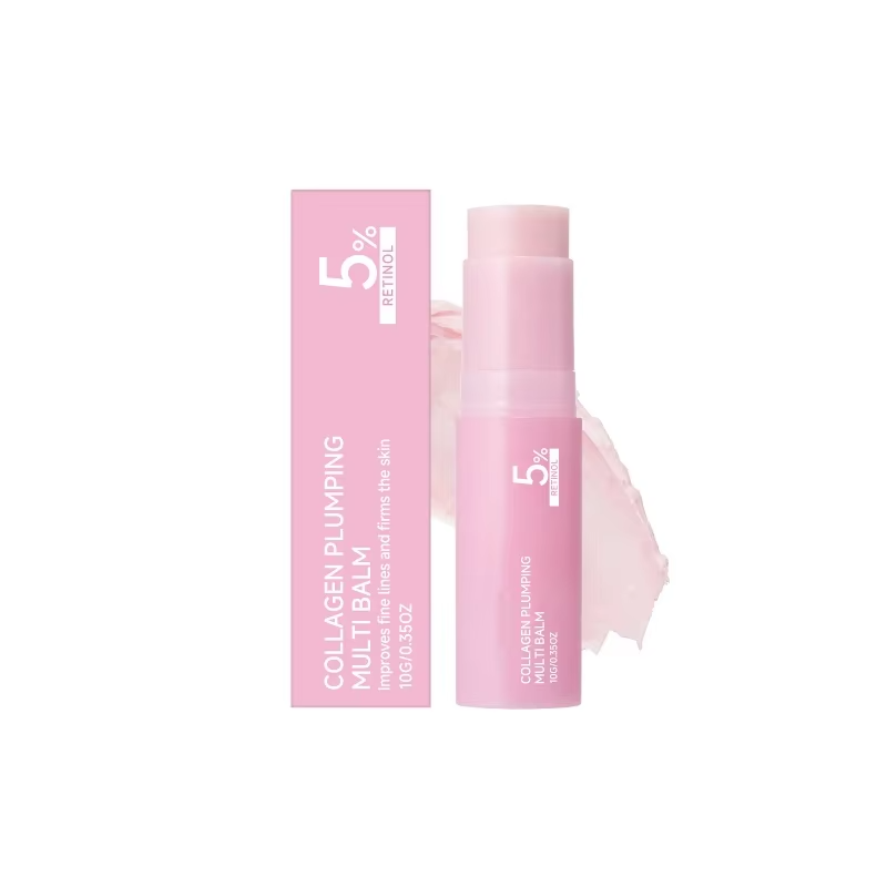 Collagen Plumping Multi Balm 5% Retinol Firming Lifting Fade Fine Lines Hydrating Glowing Increase Elasticity Wrinkle Balm Stick