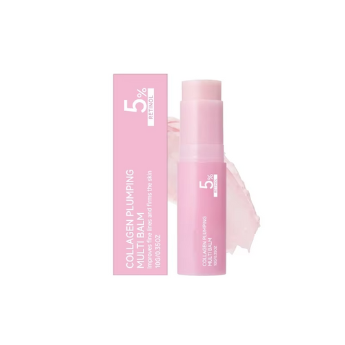 Collagen Plumping Multi Balm 5% Retinol Firming Lifting Fade Fine Lines Hydrating Glowing Increase Elasticity Wrinkle Balm Stick
