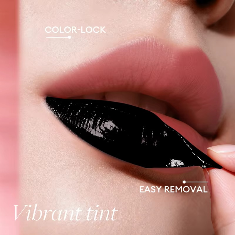 O.TWO.O Peel-Off Lip Stain Lipstick 48H Color-Lock Highly Pigmented Waterproof Non-stick Cup Lip Care Peel-Off Lip Tint Makeup