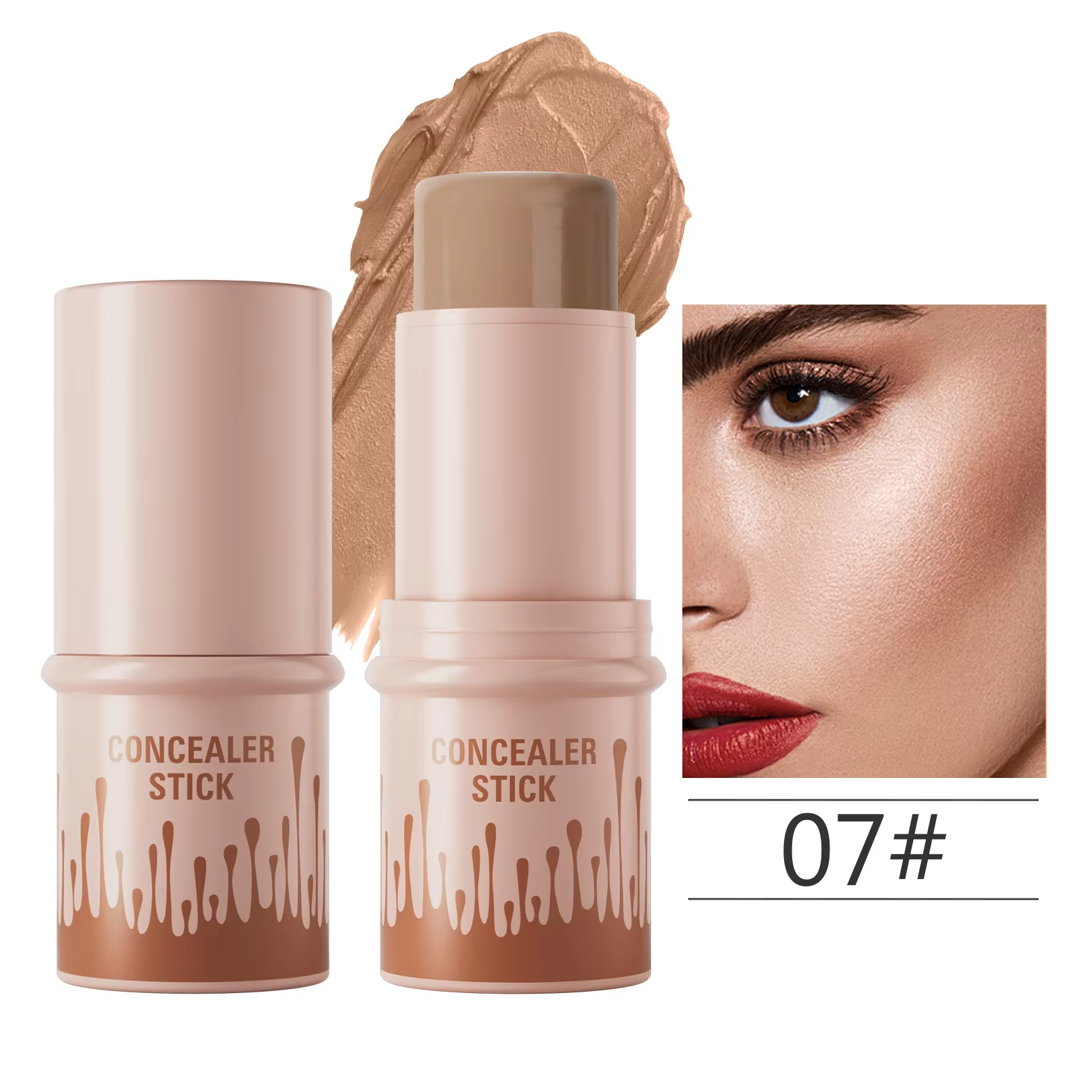 Makeup Face Contouring Bronzer Stick Highlighter 2 in 1 Matte Glitter Brightening Silkworm Blusher Rouge Cream Concealer Pen